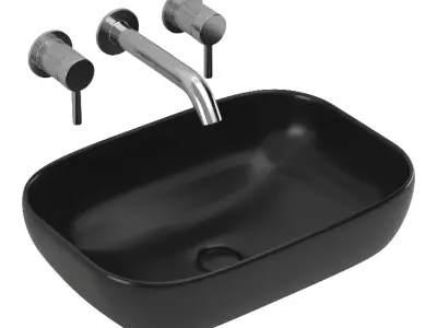 Overhead ceramic sink Vincea VBS-102 3D model