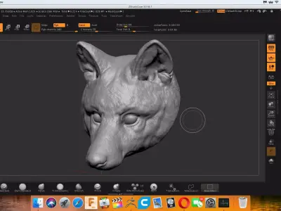 fox head Free 3D print model