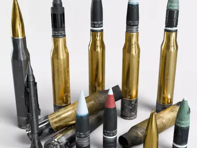 Large Caliber Specialized Ammunition Pack  3D model