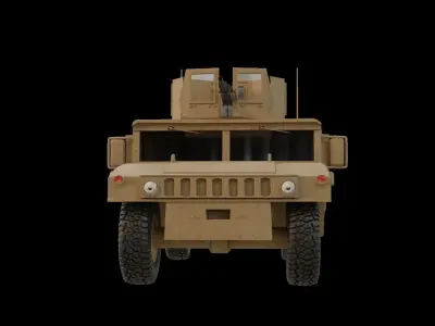 Humvee US Textured V2 3D model