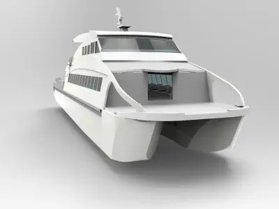 Ferry Catamaran Hull 3D print model