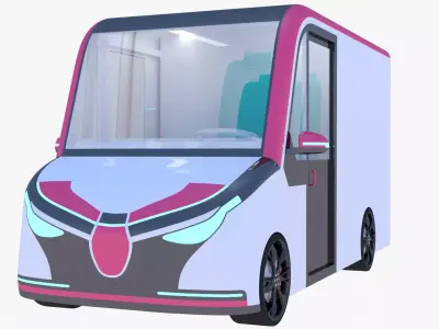 Delivery van concept 2023 3D model