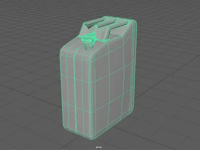 Jerry Can PBR Low-poly 3D model Low-poly 3D model