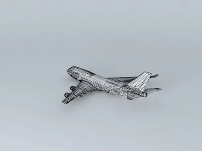 Qantas 747-400 Free 3D model