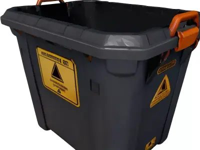 Industrial Storage Container Box 3D model