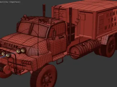 NEVADO hammer truck  Low-poly 3D model