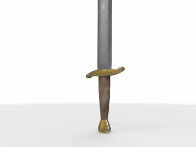 falchion sword  3D model