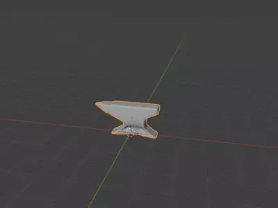SIMPLE LOW POLY ANVIL Low-poly 3D model
