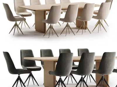 odaus Chair rina table 3D model