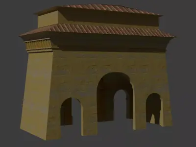 Schei Gate - Historic Landmark from Brasov 3D model