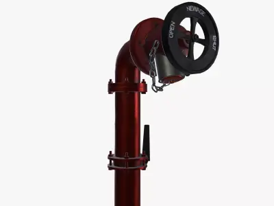 Fire Hydrant Valve 3D model