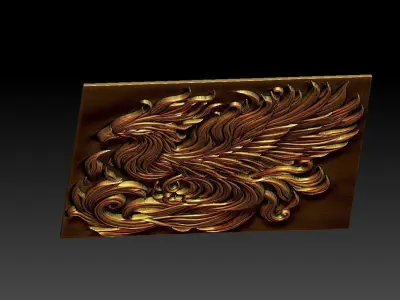2 phoenix CNC Relief Model 3D print model