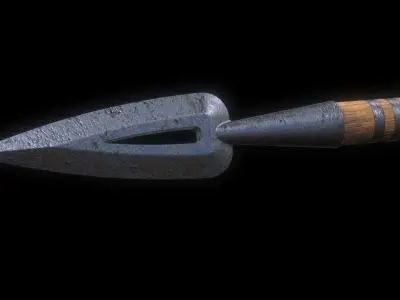 Spear - African  sci-fi  3D model