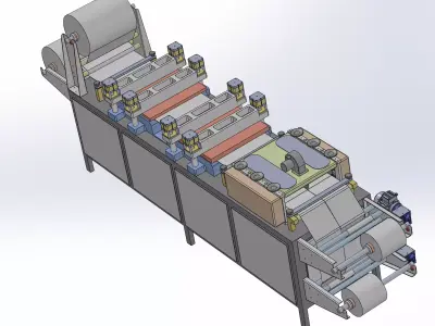 Sterilization medical bag making machine 3D model