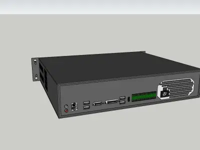Network Video Recorder Low-poly 3D model