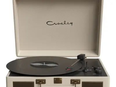 Cream Crosley Cruiser Vinyl Turntable 3D model