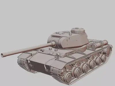 KV 85 Soviet Heavy Tank 3D Print Model 3D print model