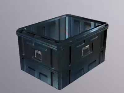 Crate Low-poly 3D model purchase