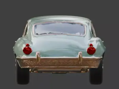 Luxury Jeweled Classic Jaguar E-Type Low-poly 3D model