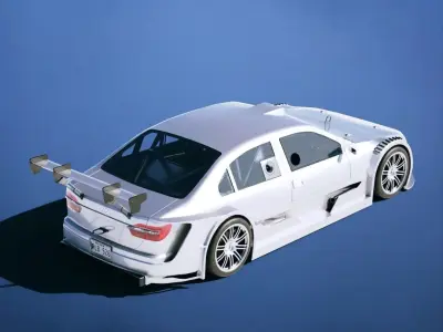 Toyota Camry Touring Race 2018 Low-poly 3D model