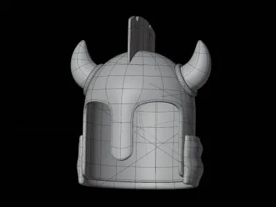 Ancient Helmet 3D Illustration 3D model purchase