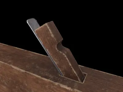 OLD WOOD PLANYA Low-poly 3D model