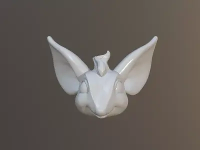 Punk Rat Head 3D model