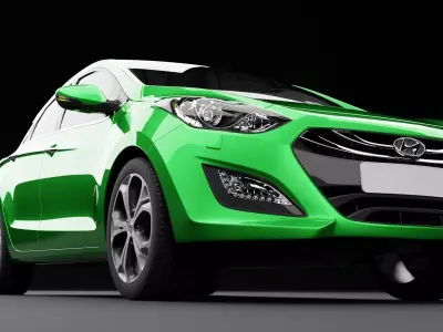 Hyundai i30 Metallic Green 3D model