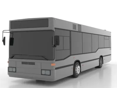 Mercedes-Benz O405N2K Low Low-poly 3D model