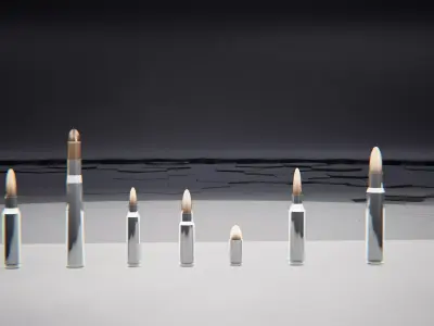 Bullet Set - 3D Model - AutoCAD Version Low-poly 3D model