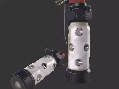 Flash grenade Low-poly 3D model buy