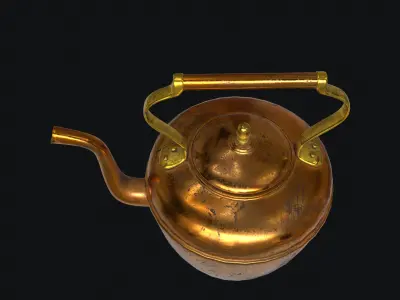 Copper kettle 3D model