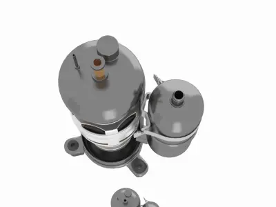 Rotor Compressor 3D model