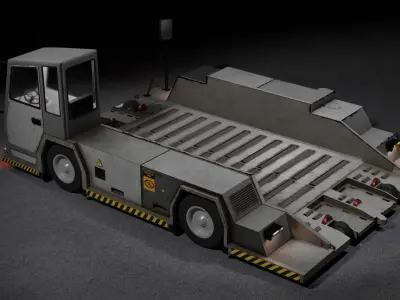 Pallet Cargo Transporter Low-poly 3D model