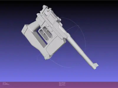 Attack On Titan Season 4 Gear Gun Handle 3D model