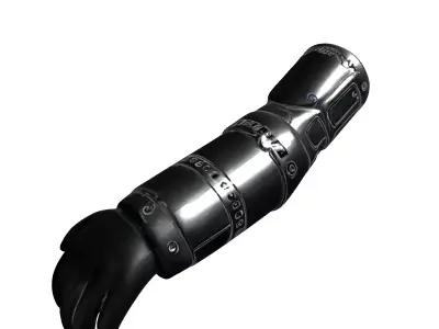 Futuristic Bionic Prosthetic Arm Low-poly 3D model