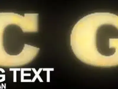 Melting text tutorial end scene Free 3D model