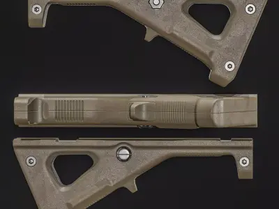 Angled Fore Grip AFG-2 Low-poly 3D model