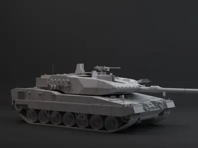 leopard 2a7 hpoly 3D model