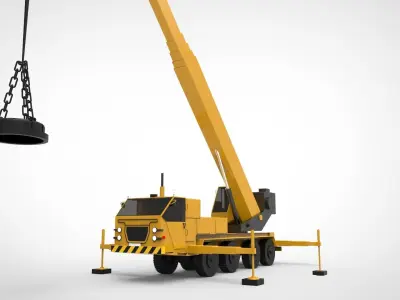 magnetic crane 3D model