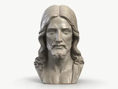 Jesus Bust 1 3D model