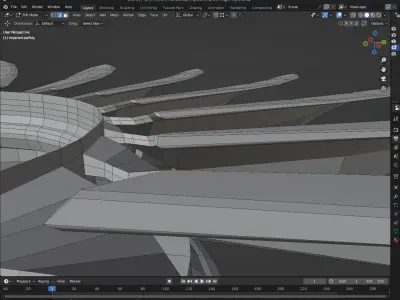 Impeller 18 blades Free low-poly 3D model