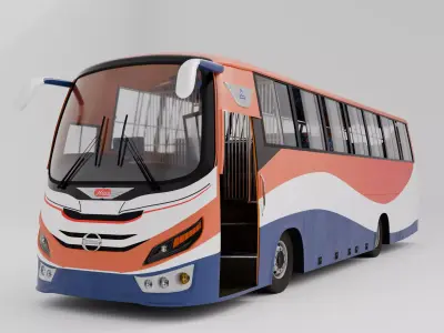 Hino 8j bus 3D model