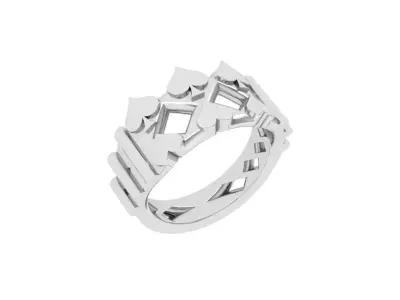 Wedding Ring  3D print model 305