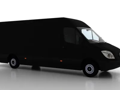 Mercedes Benz Sprinter L4H2 2009 Cargo UK 3D model