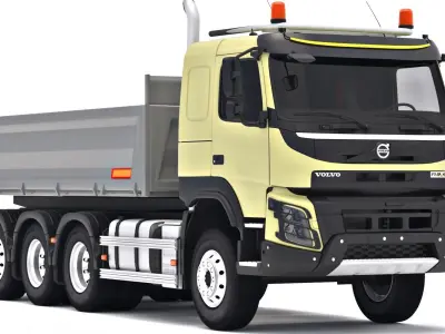 Volvo FMX Tridem Tipper Truck 8x4 3D model
