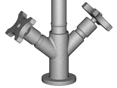 Stylish Wash Mixer Tap 3D print model