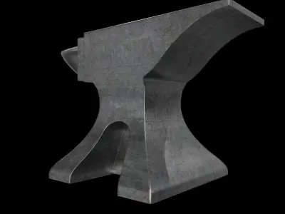 PHOTOREALISTIC ANVIL-ADJUSTABLE low TO high poly Free 3D model