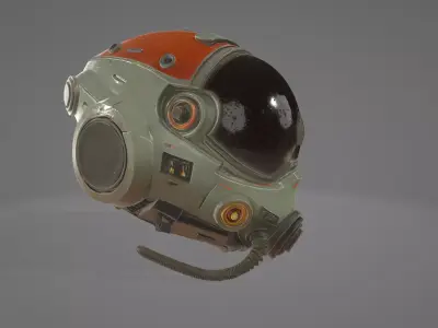 scifi helmets set 1 3D model
