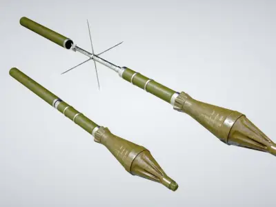 RPG Launcher Low-poly 3D model